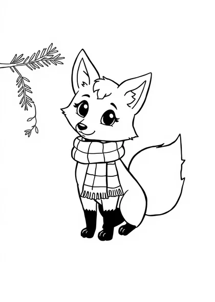 Little fox in the snow