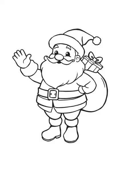Santa Claus waving