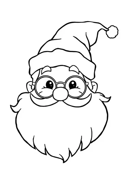 Santa's face close-up