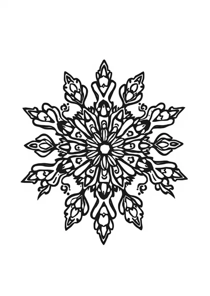 Snowflake mandala
