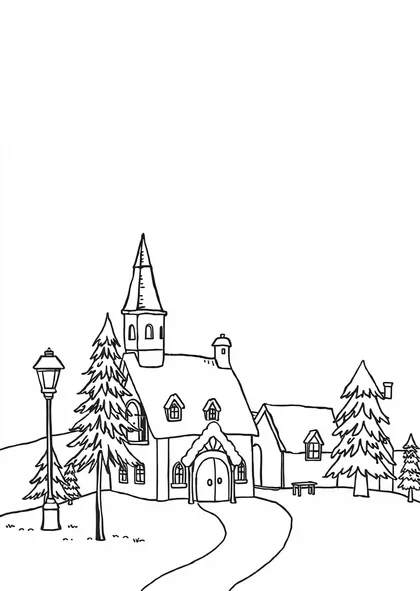Winter village