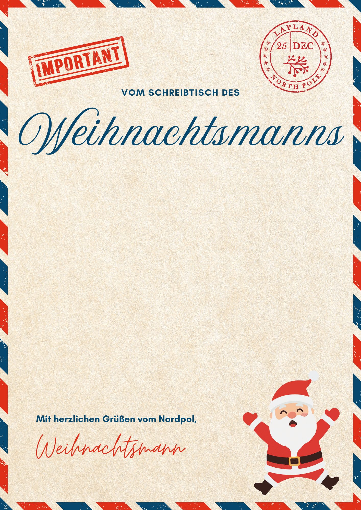 Hol dir deinen GRATIS personalisierten Brief vom Weihnachtsmann