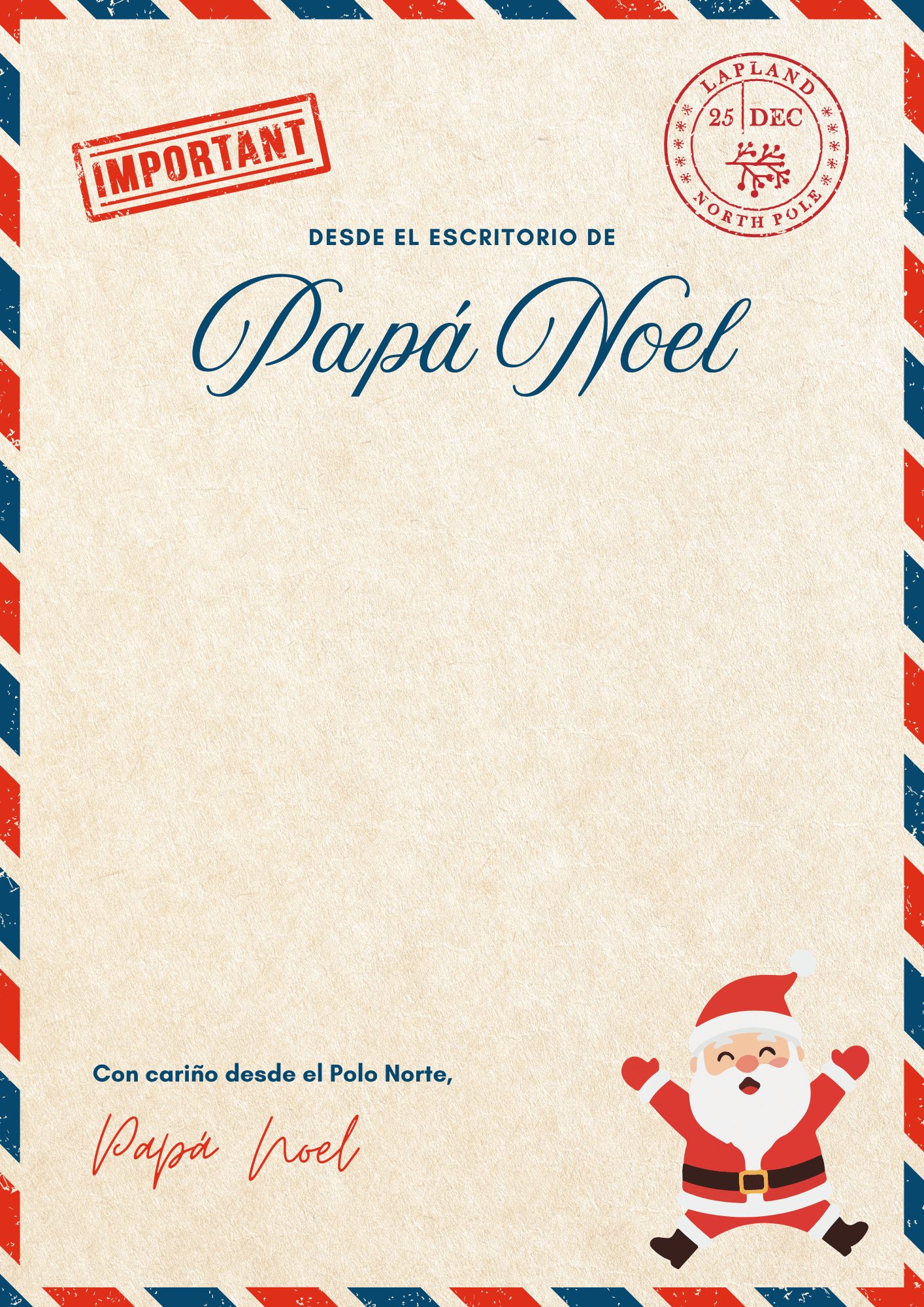 Recibe tu carta GRATIS y personalizada de Papá Noel