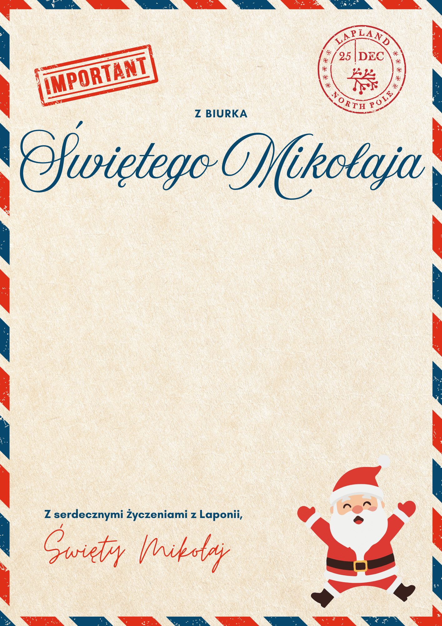 Odbierz DARMOWY spersonalizowany list od Świętego Mikołaja