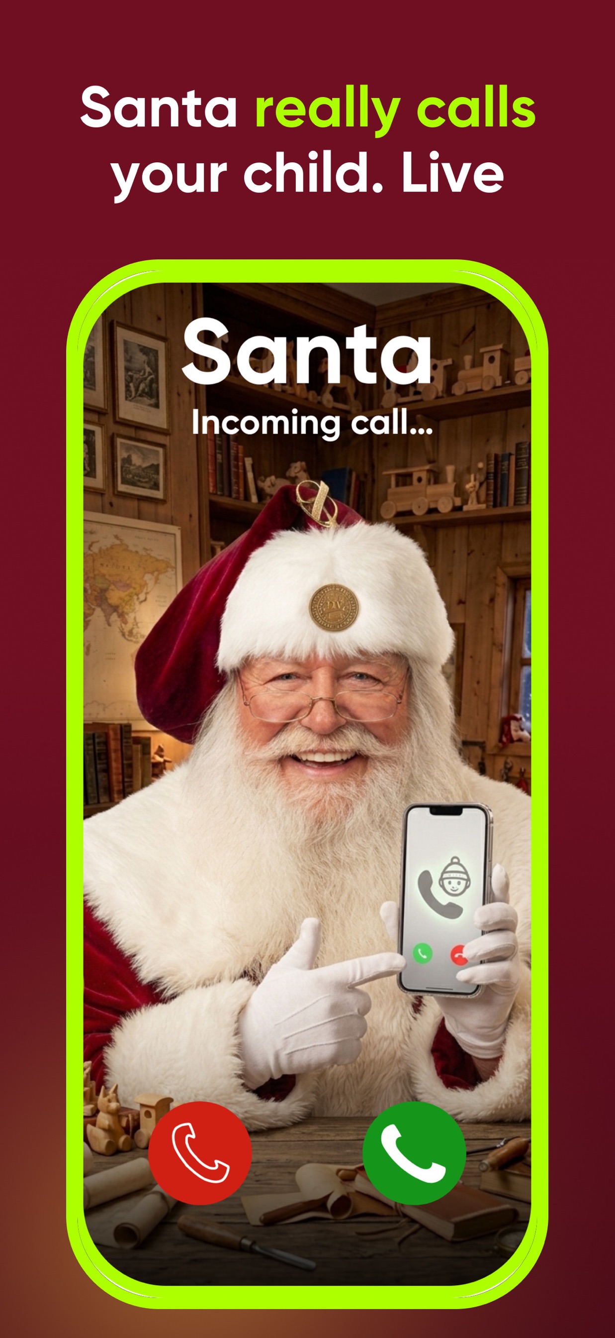 App: Santa really calls your child